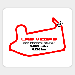 Las Vegas Track Graphic Magnet